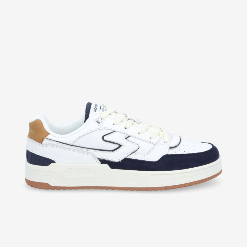 BROOKLYN COURT M - NAPPA/SUEDE/NAP - WHITE/NUTS/NAVY